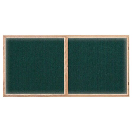 United Visual Products Open Faced Easy Tack Board, 96"x48", White Fabric/Black UV9011AEZ-WHITE-BLACK